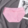 Ms. Summer ice silk underwear cross-border non-trace panties a single-style teenage waist sexy female solid color tribe manufacturer