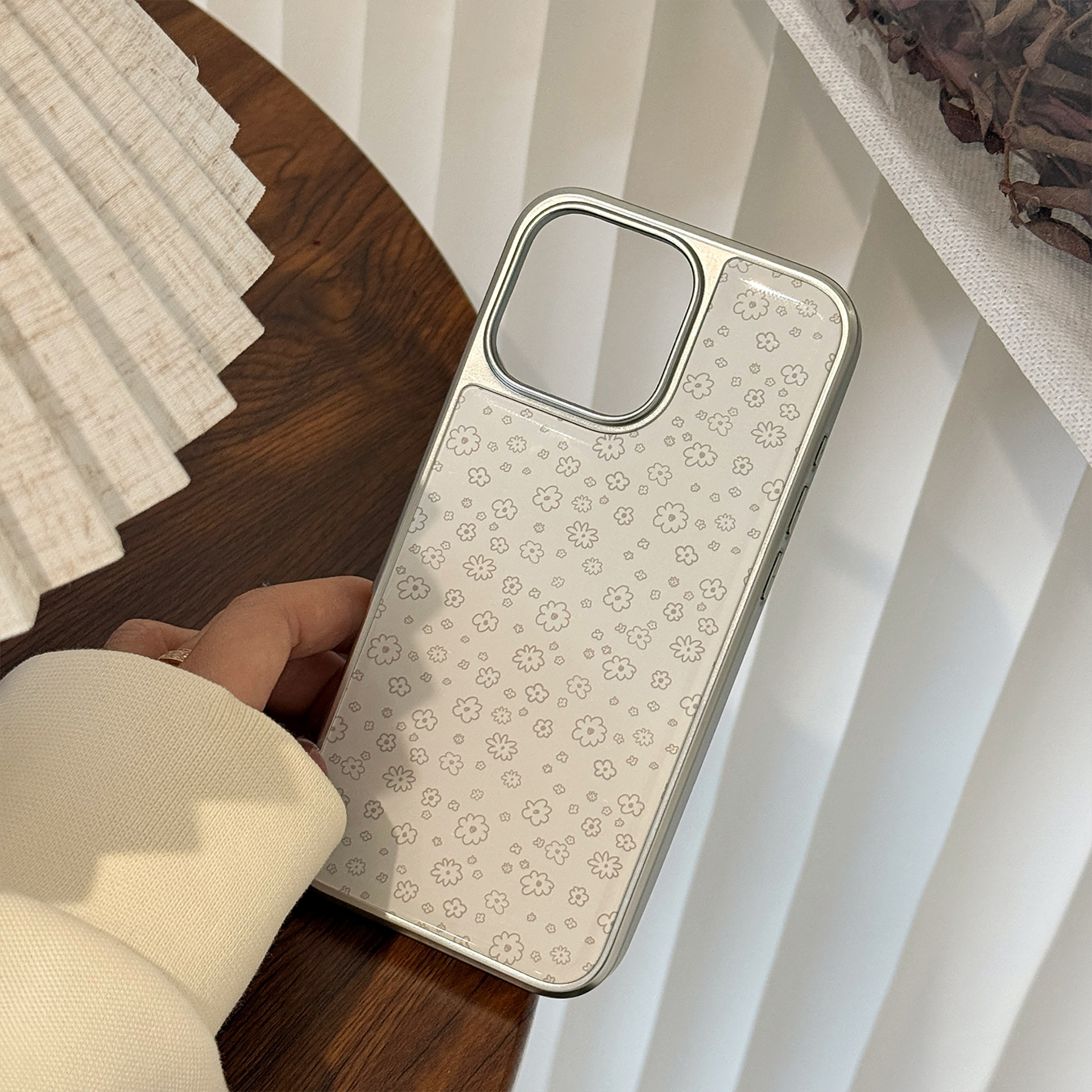 Coque de protection à motif fleurs pour iphone et huawei_voghion.com