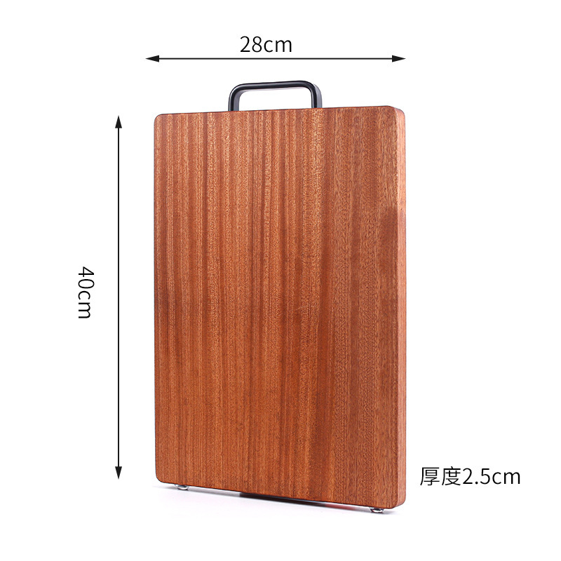 Tablero de corte de ébano hogar tablero de corte de madera maciza tablero de corte de cocina engrosada 2. tabla de corte de hueso de 5cm en stock al por mayor