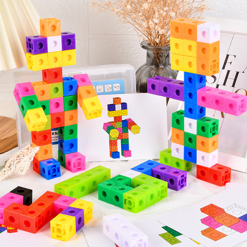 Kindergarten Intelligent Rubik's Cube Small Square Assembling Building Blocks Plastic Assembling Insert Children's Early Education Assembling and Dismantling Educational Toys Wholesale