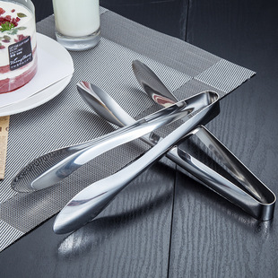 Direct selling stainless steel food clip food clip hotel buffet tableware clip sushi clip barbecue clip household kitchen clip