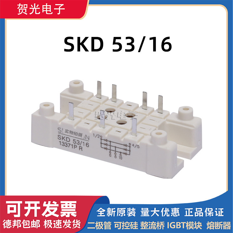 SKD53-16 SKD83-16 SKD33-16 原厂原盒整流桥 功率二极管 询价
