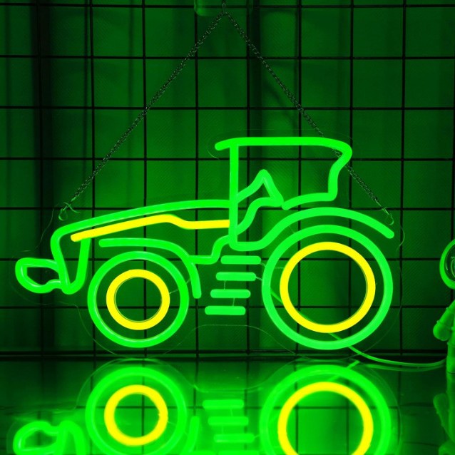 (2개) 트럭 네온 LED 차고 생일 선물 소년 침실 장식 가벼운 놀이터 놀이터 분위기 빛