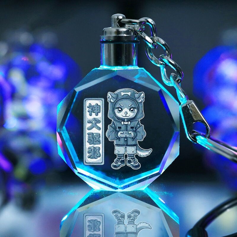 12 Zodiac Signs Crystal Keychain Car Pendant Creative Birthday Student Gift Custom Engraving