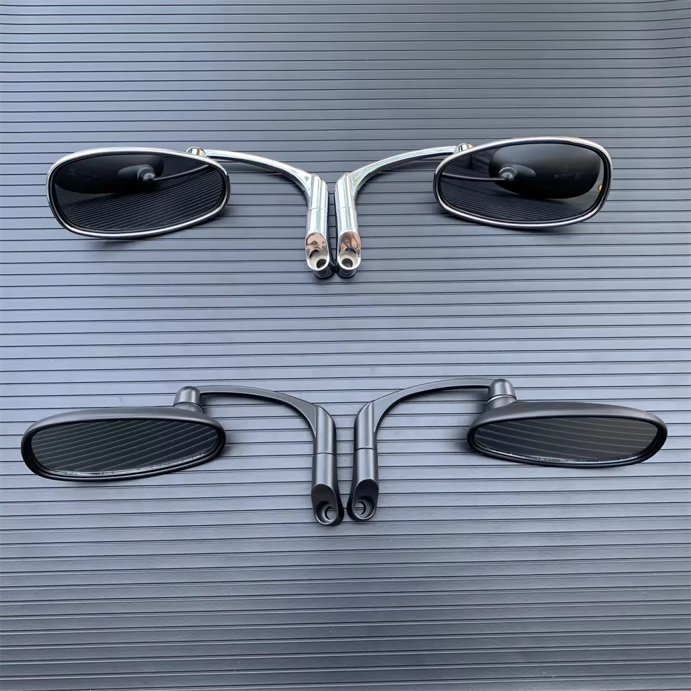 Suitable for Bobber Chopper Scooter 8/10mm Motorcycle Rotatable Rearview Mirror Retro Mirror