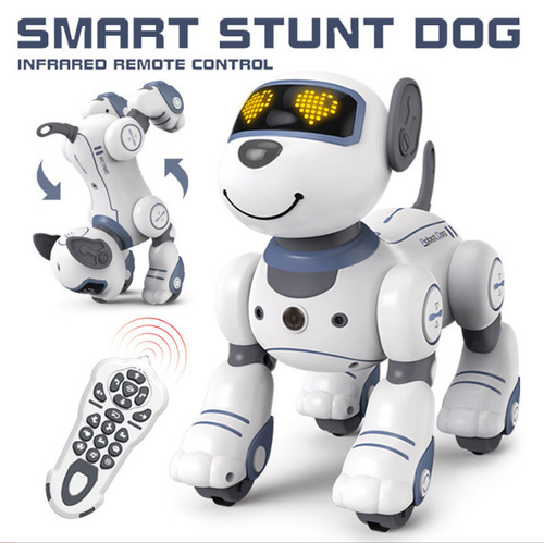 Smart voice dialogue charging machine dog touch sensitive song dance programming remote control robot educational toy