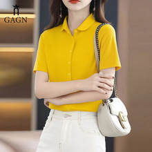 GAGN�ļ���ɫPOLO������������T������͸���ٴ�����Ůװ����2026