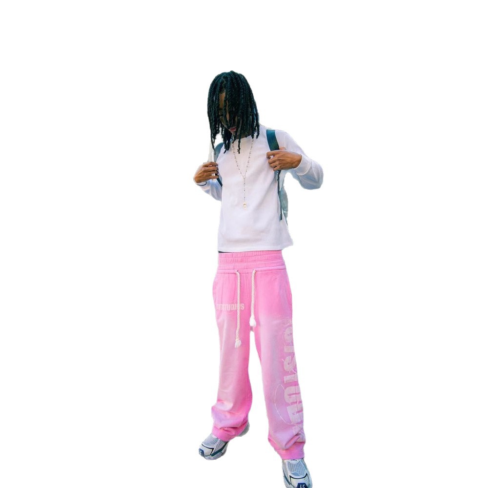 Europa y los Estados Unidos 2025 otoño y invierno Amazon corda impresión casual pantalones de callejera personalidad suelta moda hip-hop al por mayor