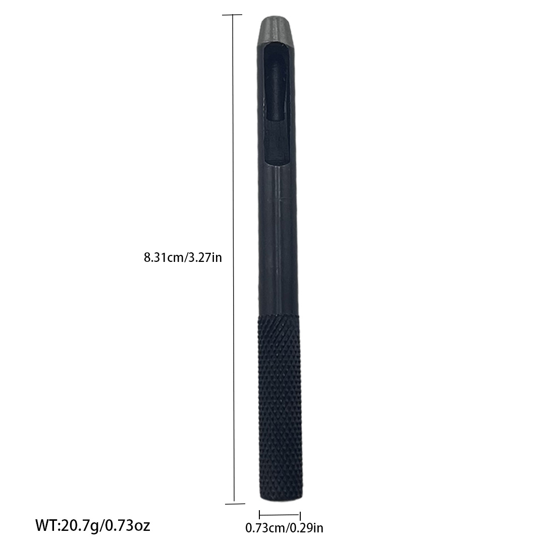 Cinturón negro de perforación manual de trabajo de cuero herramienta de perforación alemán punzonadora punzonado redondo punzonado suministro directo de fábrica