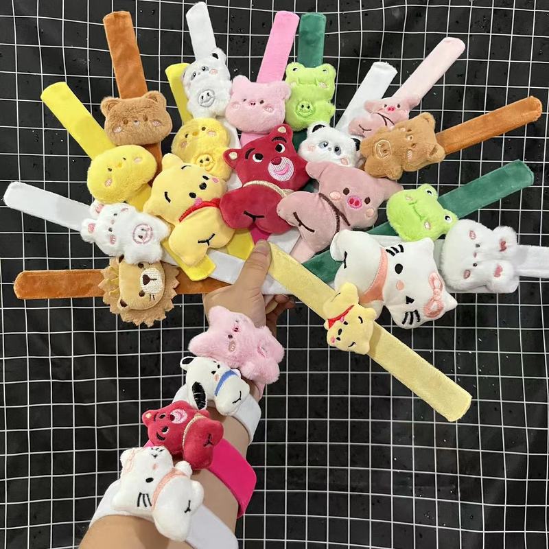 Wedding Wedding Toss Female Cute Snap Loop Plush Snap Creative Toy Cartoon Bracelet Hair Accessories Female Clap Bracelet