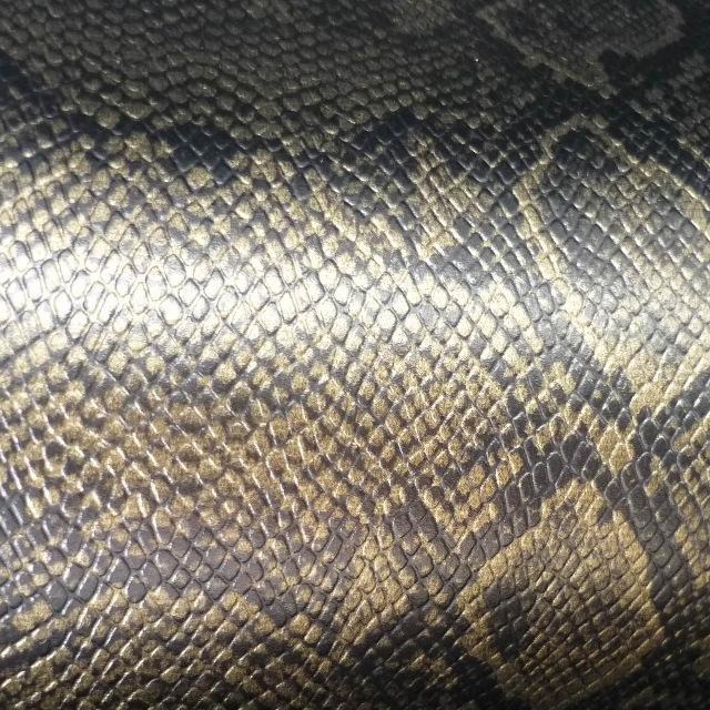 古铜色蛇皮纹人造革