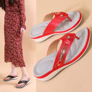 Amazon 2023 Flip Flops Women Outfit Wish Beach Sandals and Slippers Summer Cross-border Casual Large Size Women's Slippers