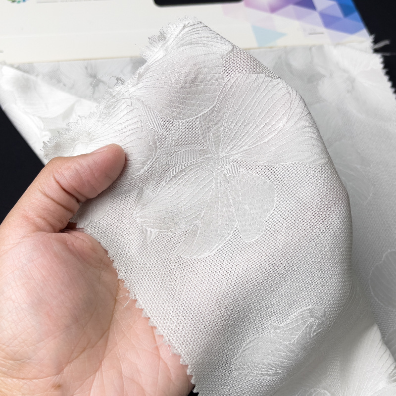 19 mm 140 puertas 100% seda de morera Jacquard Fusang Floral FD6062