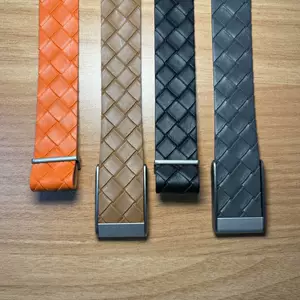 Suitable for Whoop 5.0 leather strap whoop MG woven pattern watch strap unisex metal wristband