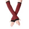 Black + wine red stripes