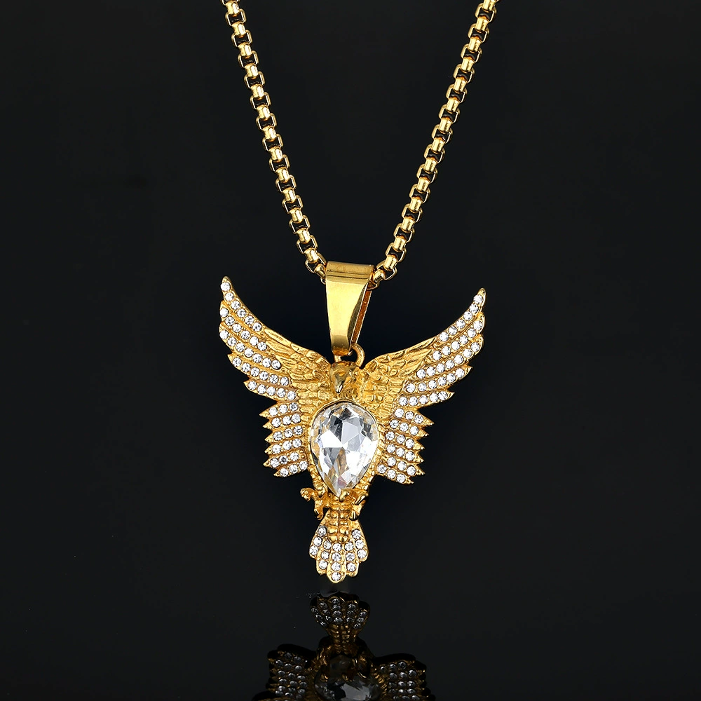 Pendant stainless steel hip-hop style, brand necklace, European style, punk style, wholesale