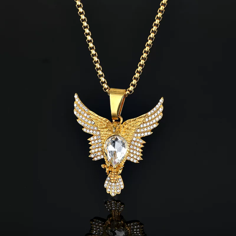 Pendant stainless steel hip-hop style, brand necklace, European style, punk style, wholesale