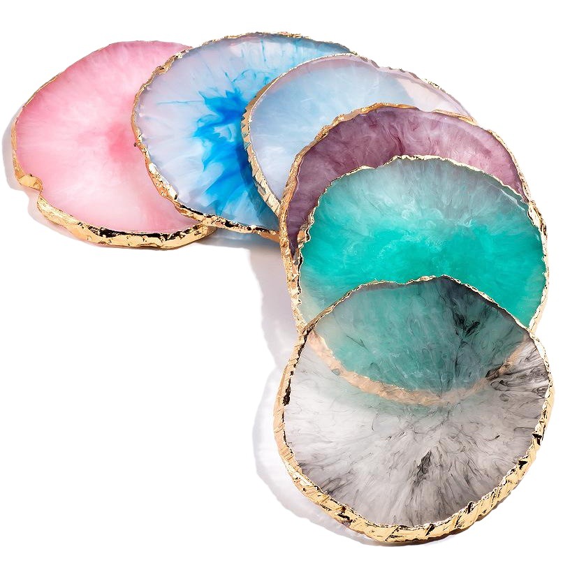 Princesa nail art ronda paleta nail art ágata pintado color a juego hoja de uñas tablero de exhibición herramienta resina paleta