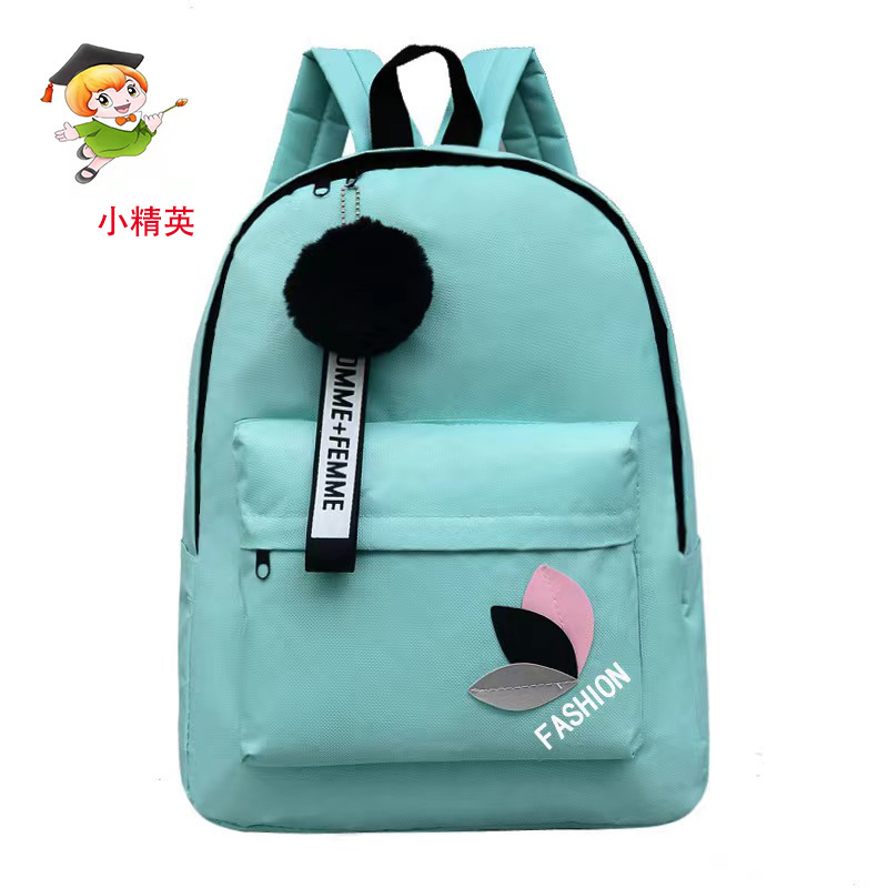 Schoolbag Middle School Students' Men and Women Simple Korean Style Explosive Foreign Trade Backpack Oxford Cloth Personalized Letter Backpack Casual