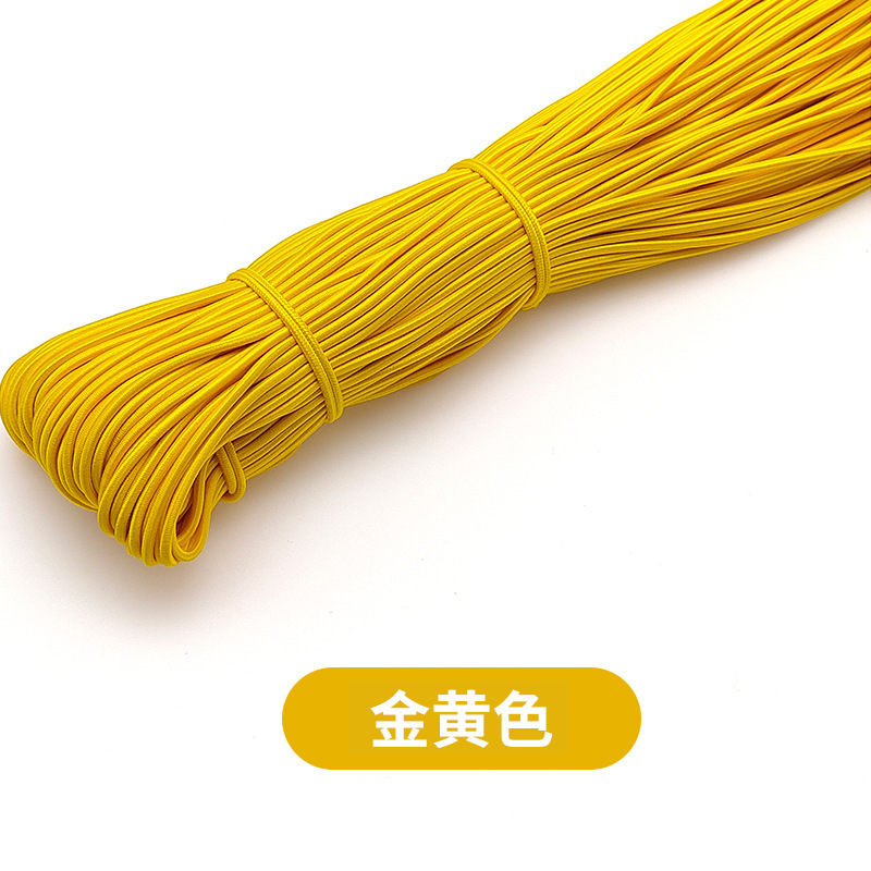 メーカー在庫卸売 2.5 ミリメートルラウンド弾性ロープカラーゴムラテックス高弾性ゴムバンド衣類アクセサリー弾性ロープ|undefined