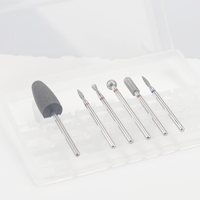 Set de Cabezales de Pulido de Manicura de 6 Piezas de Silicona, para Pulido