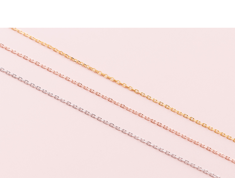 Chain Jewelry Making Type Chain Classification 1 Piece 925 Sterling Silver Cable Chain Chain Chain Classic Style Geometric