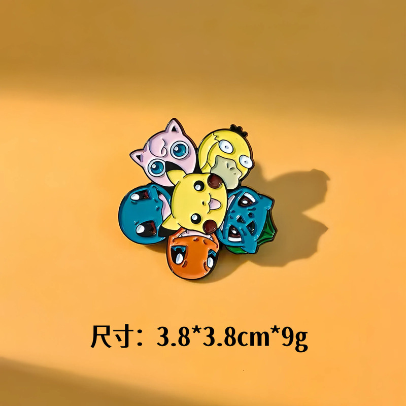 漫画アニメピカチュウブローチ超夢かわいい宝可夢ポケモンシリーズ金属バッジバックパック装飾|undefined