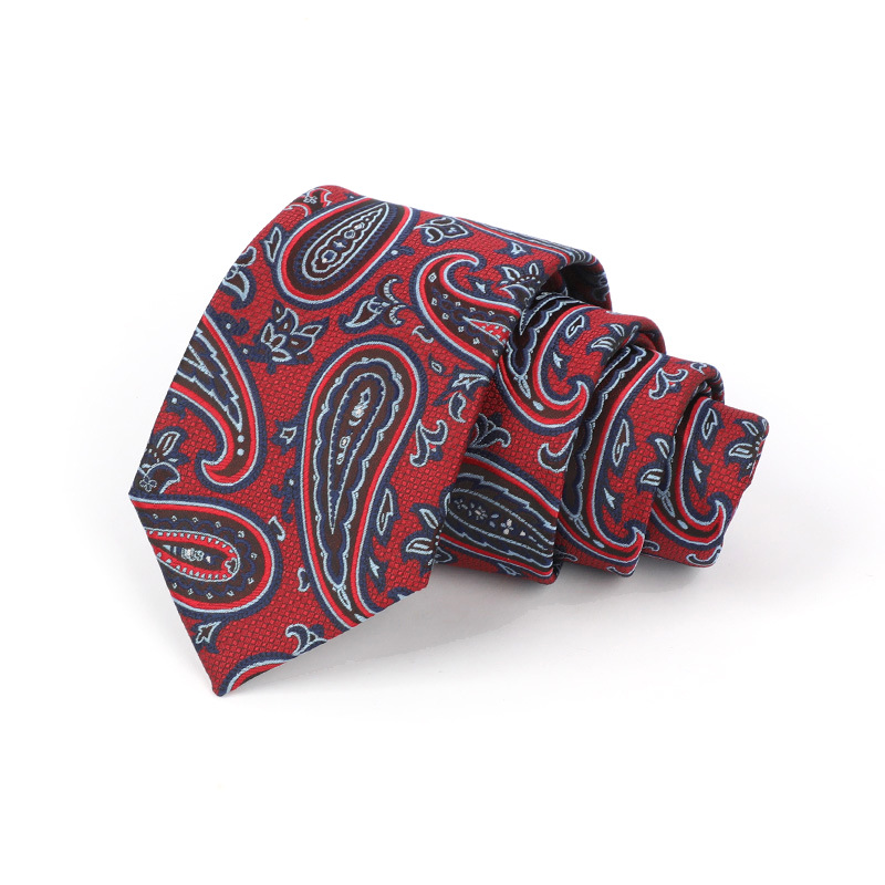 Corbata de hombre jacquard bordado 8CM poliéster seda corbata tejida hombre sentido superior l corbata logo diseño y producción