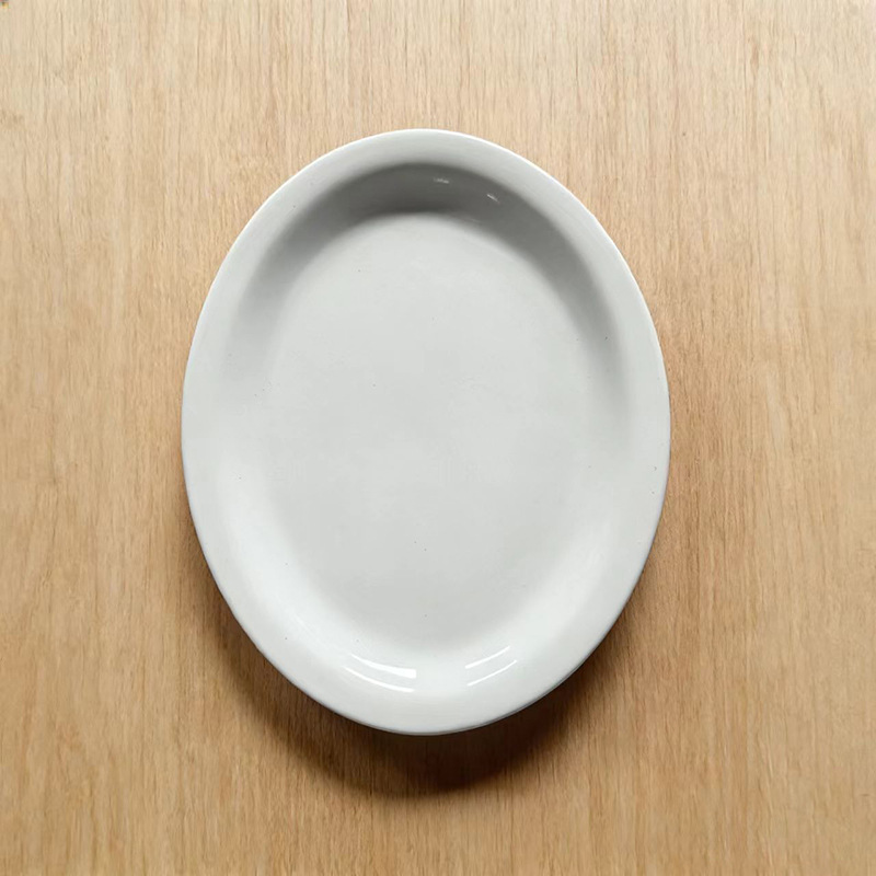 Juego de Vajilla de Cerámica de Porcelana, Esmaltado Blanco, Color Sólido, para Hotel, Restaurante y Hogar image 13
