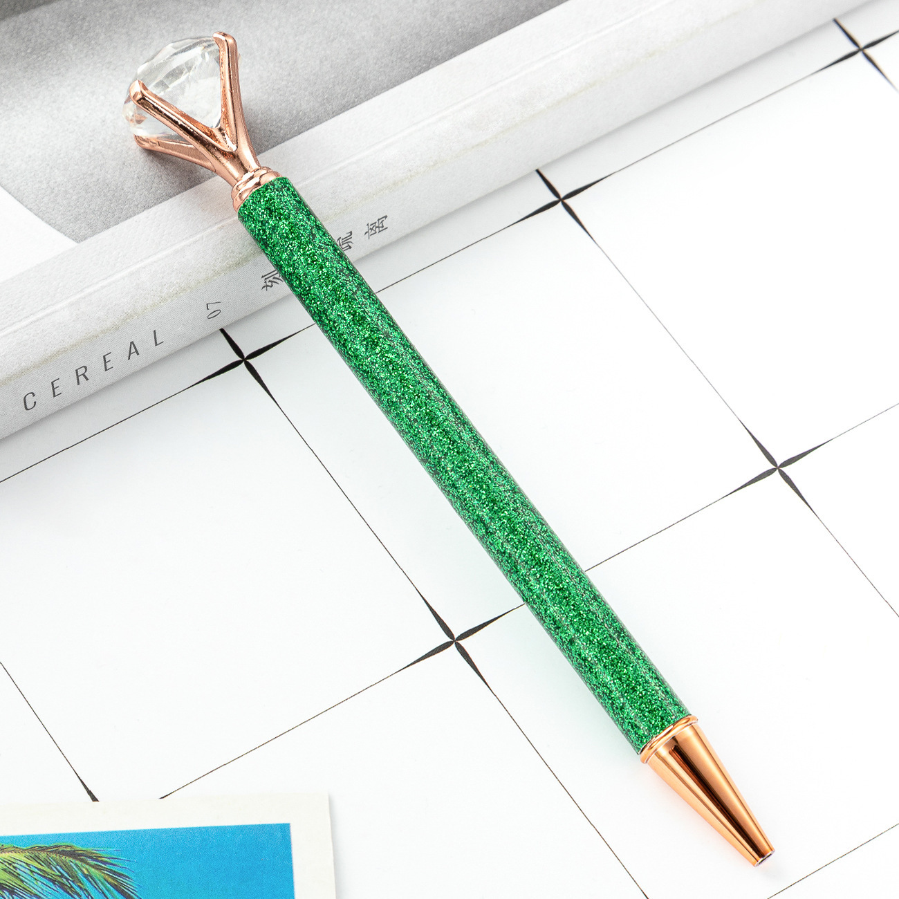 2021 polvo de oro, bolígrafo de diamante, bolígrafo de regalo, bolígrafo de oro de alto valor, fabricante de tiza de oro de Corea del Sur