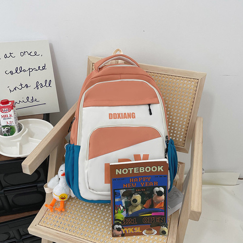 Women's Style Large Capacity Backpack for Middle School Students, Unisex Campus Backpack for High School and University Students, Sports Laptop Dual Shoulder Bag