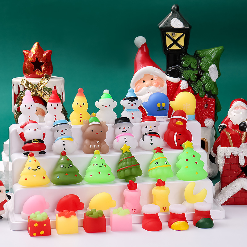 Cross-border super cute decompression pinch Christmas series dumplings creative vent ball toys