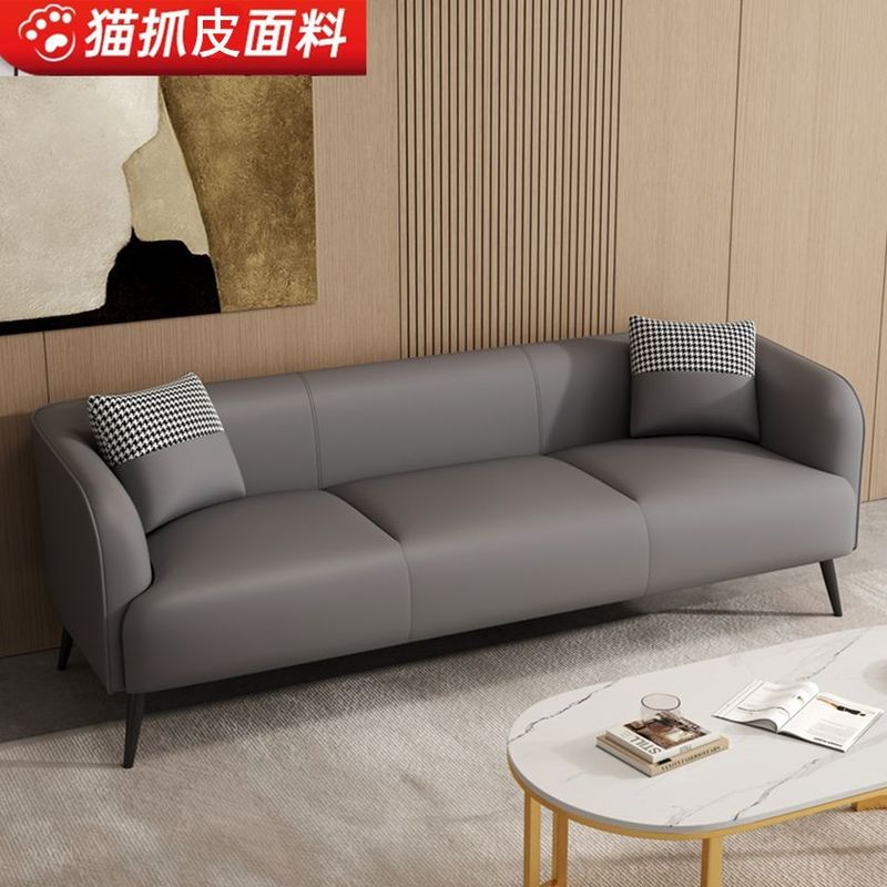 北欧ファブリックダブル3人用ライト高級猫スクラッチレザーソファ小さなアパート賃貸アパートホテルリビングルームチェスとカードルーム|undefined