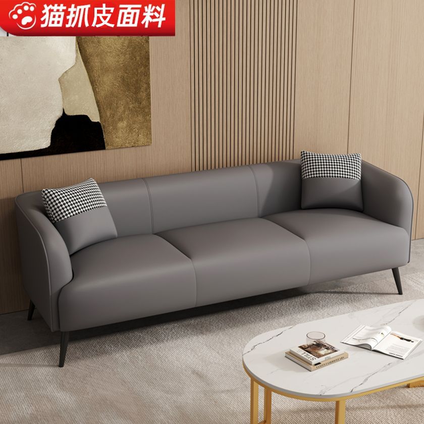 北欧ファブリックダブル3人用ライト高級猫スクラッチレザーソファ小さなアパート賃貸アパートホテルリビングルームチェスとカードルーム