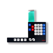 定做PVC薄膜开关 热压鼓包软启动按键标贴 丝印pet银浆导电面贴