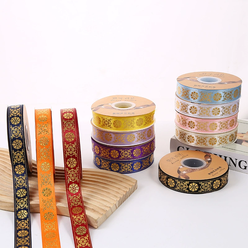25 мм высококачественный лазерный горячий золотой лента ручной работы DIY ленты подарочная коробка упаковочная лента с фабрики прямая продажа ленты