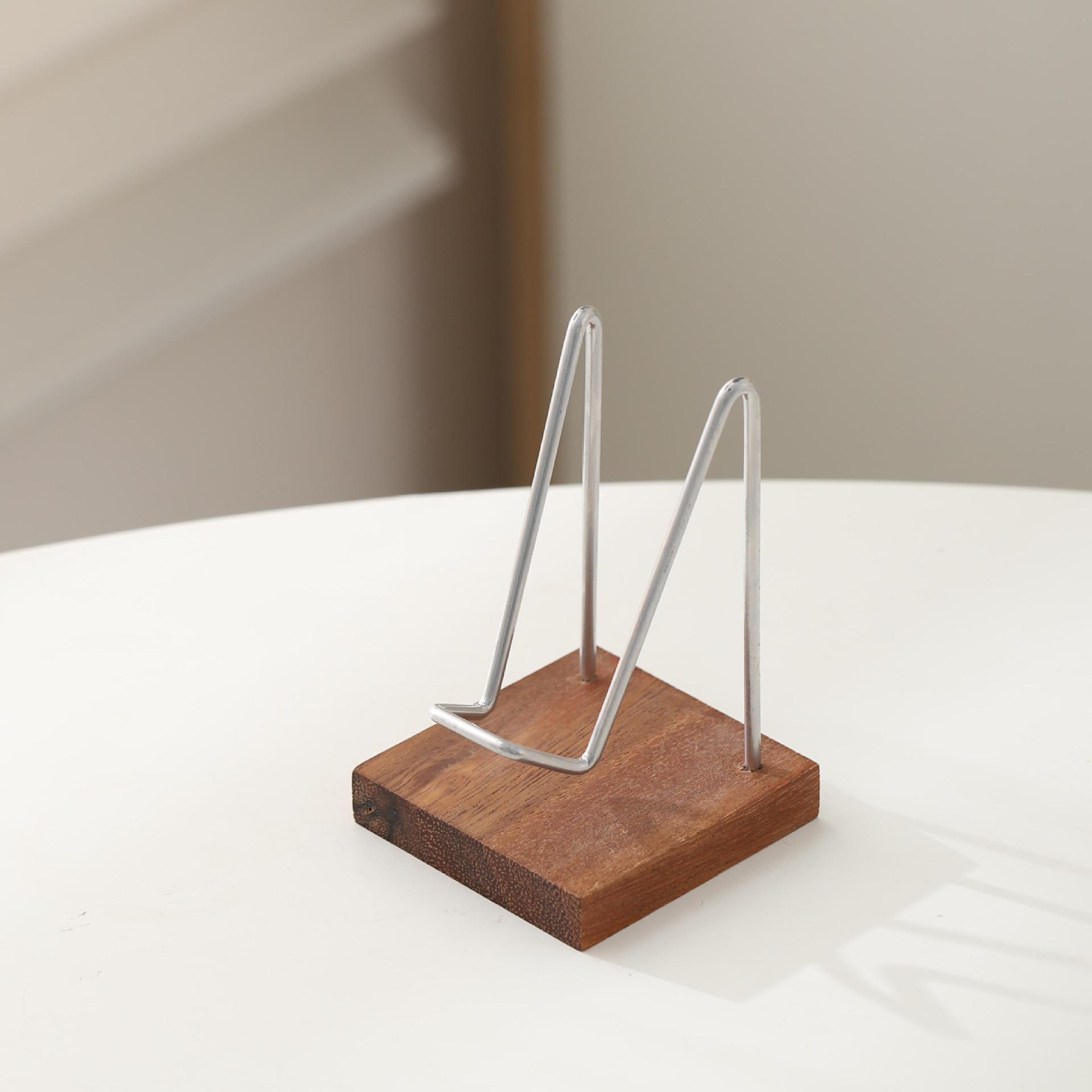 Tableta de té de madera sólida Pu 'er Tableta de té blanco Tableta de exhibición de base multifuncional Teléfono móvil Jade decoración de base