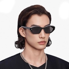 木九同款跨境时尚猫眼墨镜女2025新款太阳镜女防紫外线骑行眼镜男