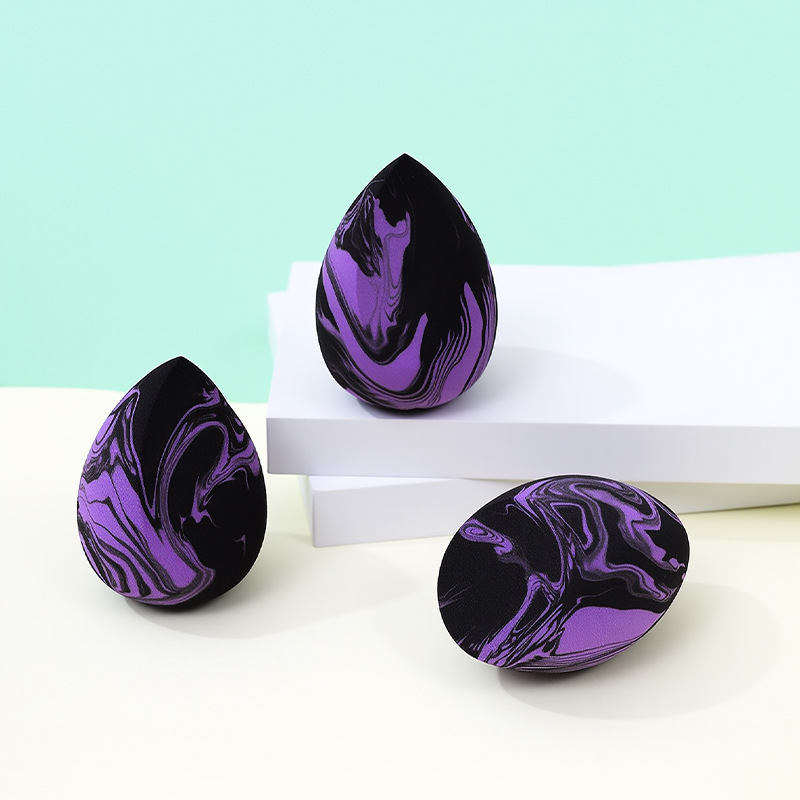 Color mezclado sin látex maquillaje de belleza huevo soplo de polvo gota de agua calabaza maquillaje esponja huevo seco y húmedo maquillaje de doble uso huevo herramientas de belleza