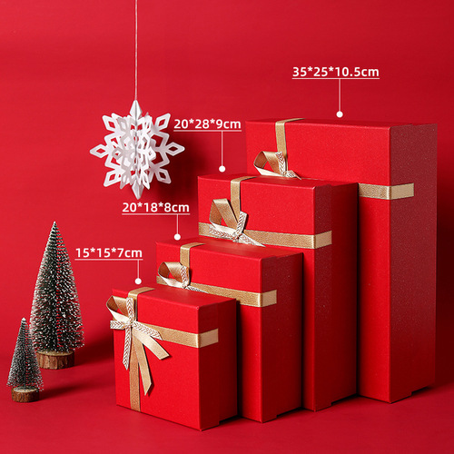 Red bow tie gift box wholesale, wedding favor packaging box, New Year, Christmas, Valentine's Day holiday gift box