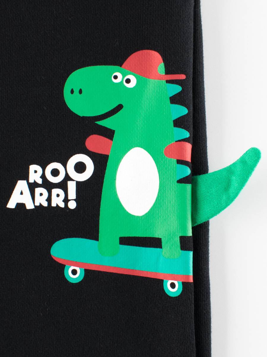 27 niños transfronterizos ropa para niños Otoño e Invierno nuevos pantalones largos deportivos para niños dinosaurio bebé pantalones de chándal de una pieza entrega