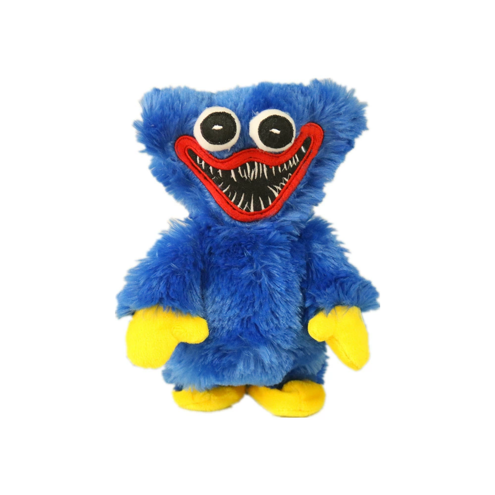 Мягкая игрушка (Poppy Playtime) Huggy Wuggy, с батарейным ходом, 20×12×9 см, фуксия/синий