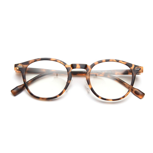 T7151 New Japanese & Korean TR90 Lightweight Myopia Glasses Frame for Women, Literary Retro Flat Frame for Men, Trendy Harajuku Street Style