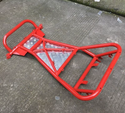 Front Steering Rear Axle Rear — Motorcycle frame - individual-body-red-frame