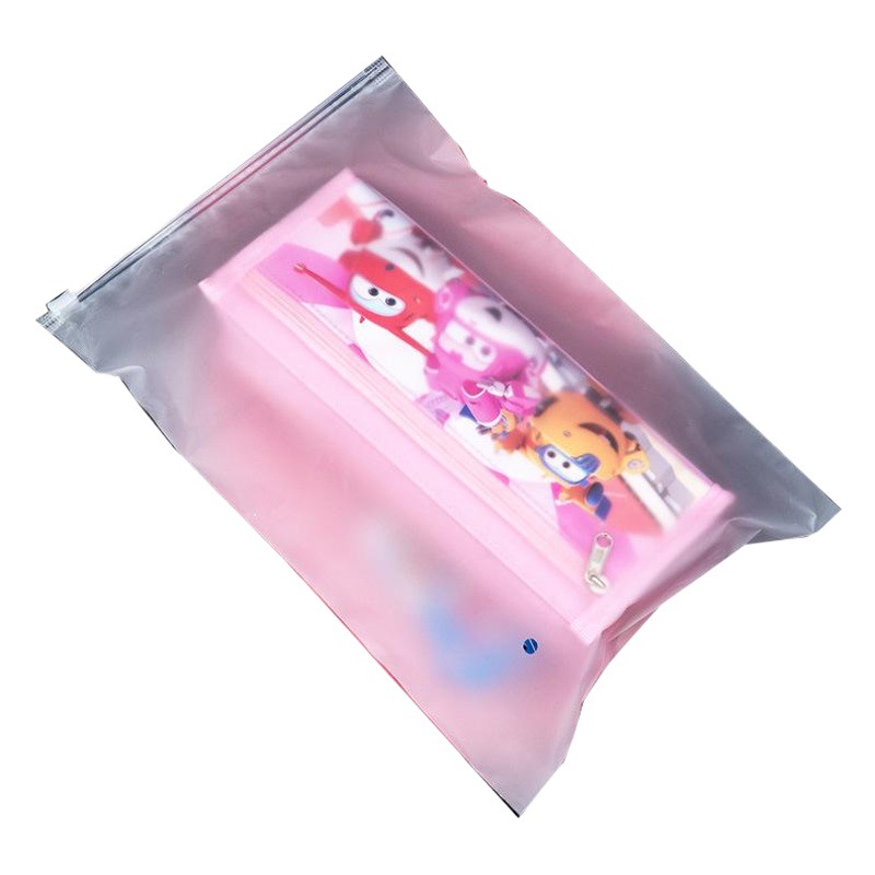 En stock transparente helado ropa cremallera bolsa ropa interior ropa de embalaje bolsa PE ziplock bolsa EVA bolsa de cremallera de plástico