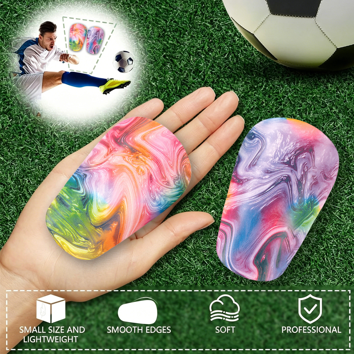 Football Shin Guard Children's and Adult Sports Protection Insert