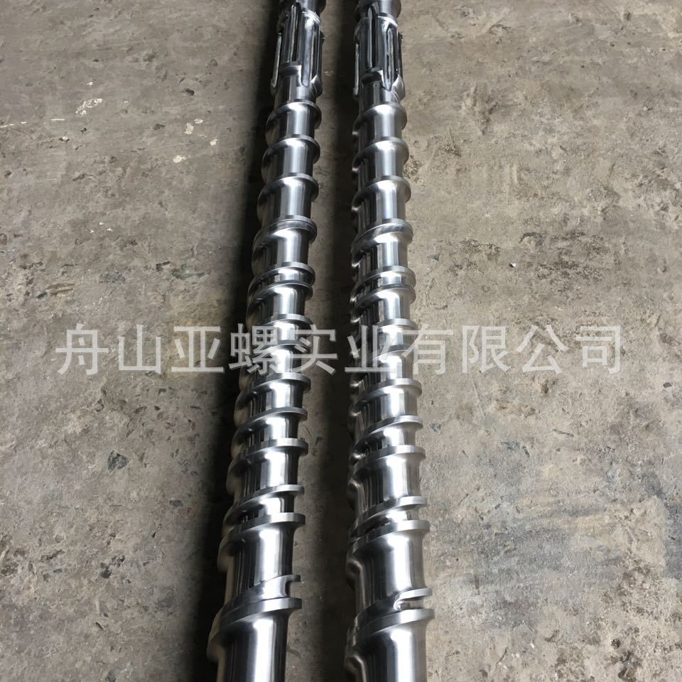 平行双螺杆机筒 厂家发货 螺杆根据不同的原料和产品进行设计