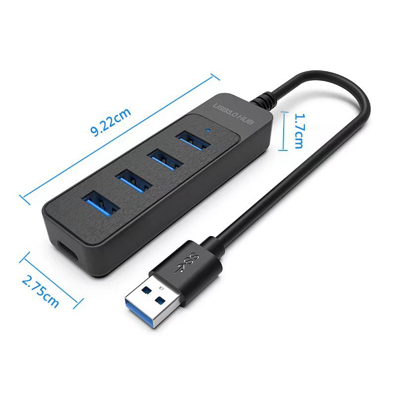 usb3.0扩展器转接头分线器一拖四电脑插口多口usb可充电USB-C口