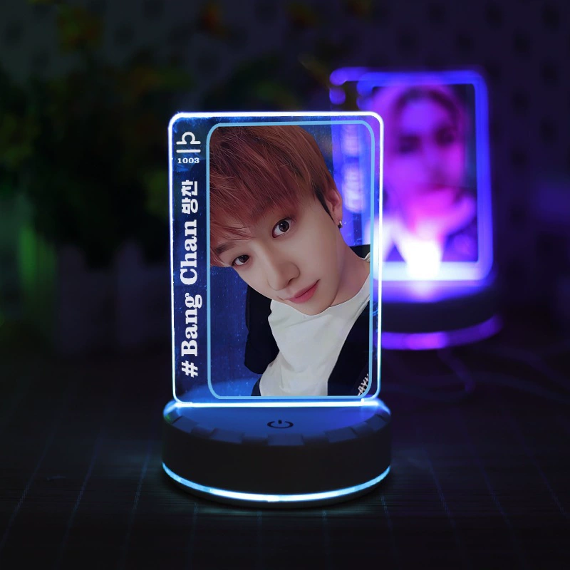 Гирлянда-светильник из акрила с цветной светодиодной подсветкой Stray Kids Surrounding Fang Can Felix Huang Yichen I.n Light 77