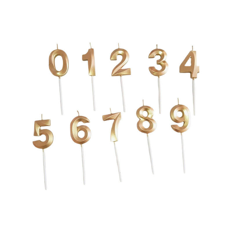 Red de celebridades de la red pastel de cumpleaños vela lápiz romántico inglés tridimensional estrella de cinco puntas creativa número amor fiesta de diamantes